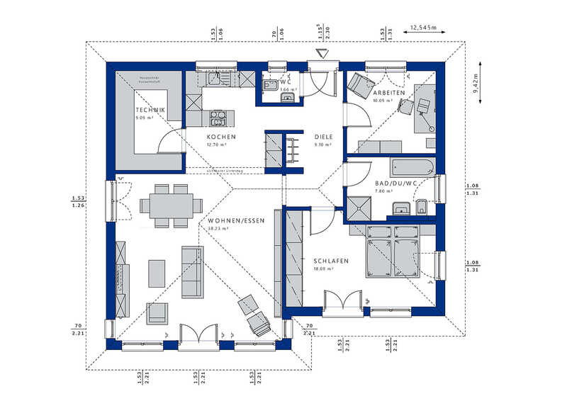 Bien-Zenker-Häuser-Bungalow-Ambience-100-V3-Grundriss-EG