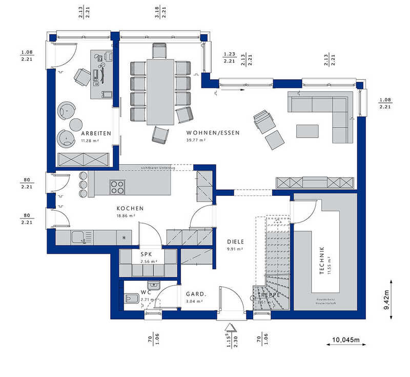 Bien-Zenker-Häuser-Einfamilienhaus-Evolution-154-V4-Grundriss-EG