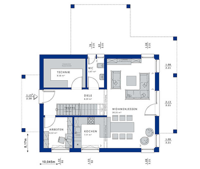 Bien-Zenker-Häuser-Einfamilienhaus-Evolution-134-V4-Grundriss-EG