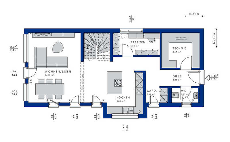 Bien-Zenker-Häuser-Einfamilienhaus-Balance-145-V2-Grundriss-EG