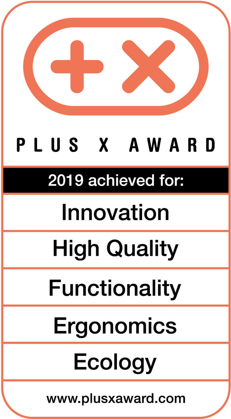 Plus-X-Award-2019-Innovation-High-Quality-Functionality-Ergonomics-Ecology