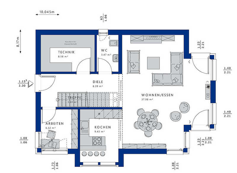Bien-Zenker-Häuser-Einfamilienhaus-Evolution-134-V3-Grundriss-EG