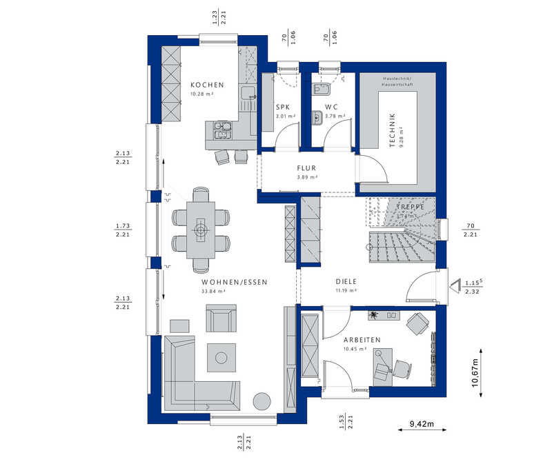Bien-Zenker-Häuser-Einfamilienhaus-Evolution-164-V5-Grundriss-EG