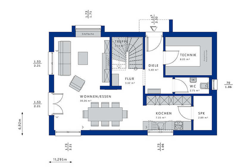 Bien-Zenker-Häuser-Einfamilienhaus-Balance-175-V1-Grundriss-EG
