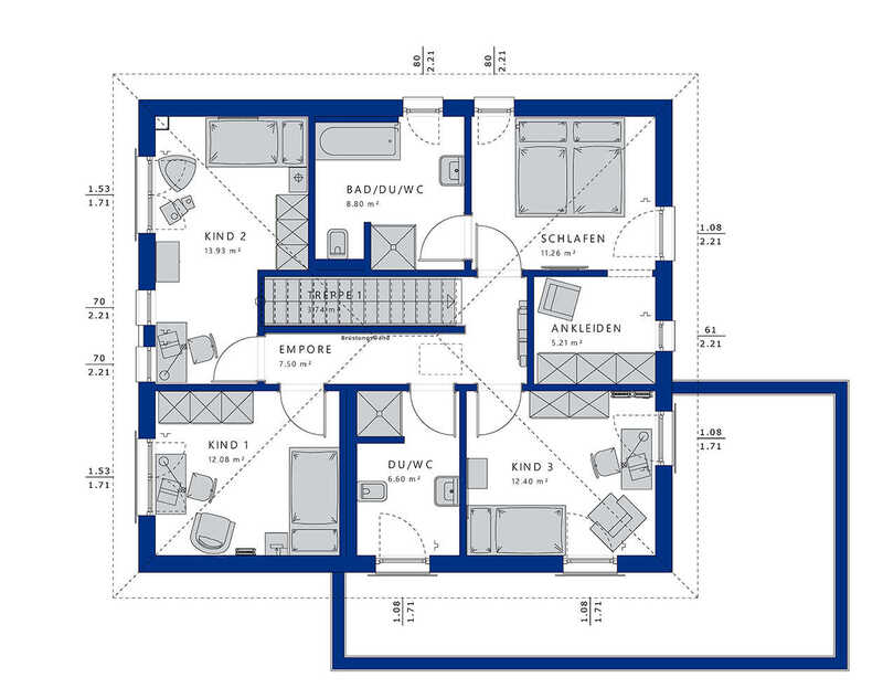 Bien-Zenker-Häuser-Einfamilienhaus-Evolution-162-V5-Grundriss-OG