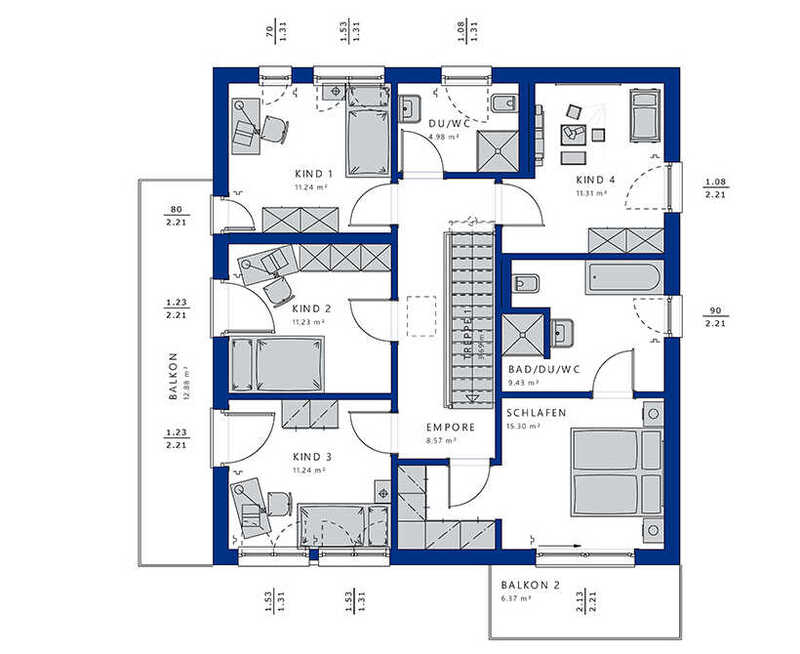 Bien-Zenker-Häuser-Einfamilienhaus-Evolution-177-V4-Grundriss-OG