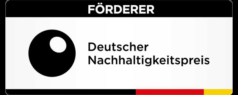 Deutscher Nachhaltigkeitspreis 2022 - Förderer Siegel