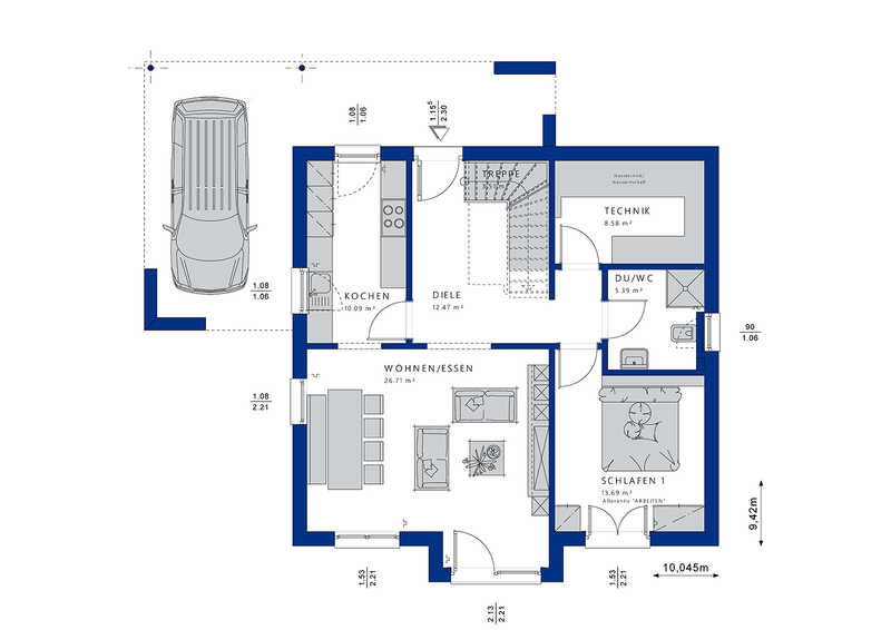 Bien-Zenker-Häuser-Einfamilienhaus-Evolution-152-V5-Grundriss-EG