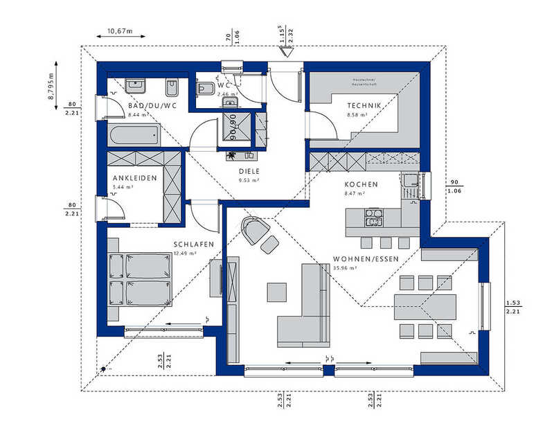 Bien-Zenker-Häuser-Bungalow-Ambience-77-V3-Grundriss-EG