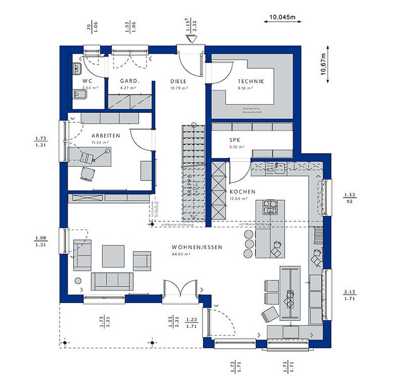 Bien-Zenker-Häuser-Einfamilienhaus-Evolution-177-V5-Grundriss-EG