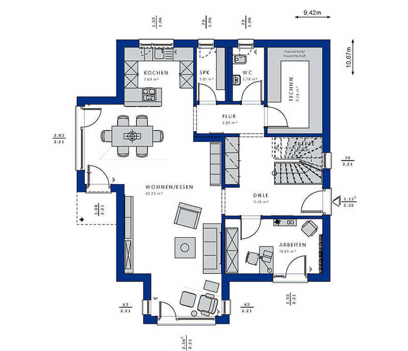 Bien-Zenker-Häuser-Einfamilienhaus-Evolution-164-V3-Grundriss-EG