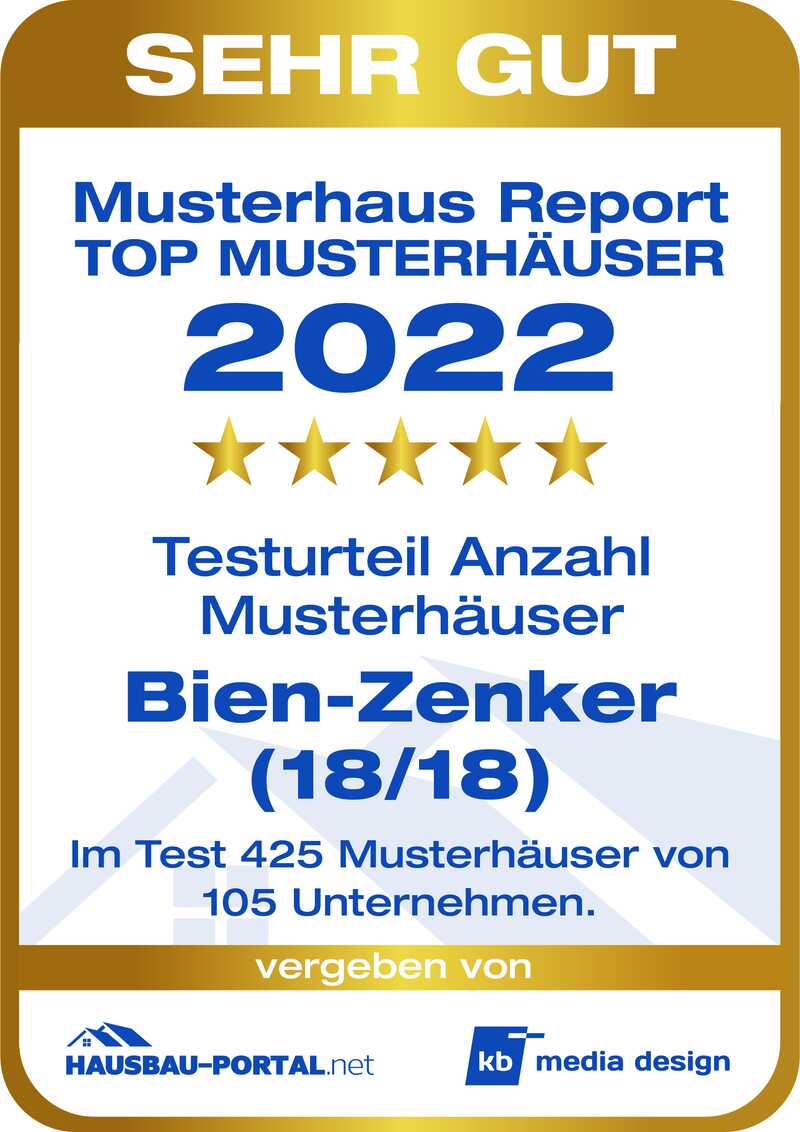 Musterhaus report 2022 Top Musterhäuser Sehr Gut 