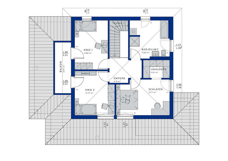 Bien-Zenker-Häuser-Einfamilienhaus-Evolution-143-V6-Grundriss-OG