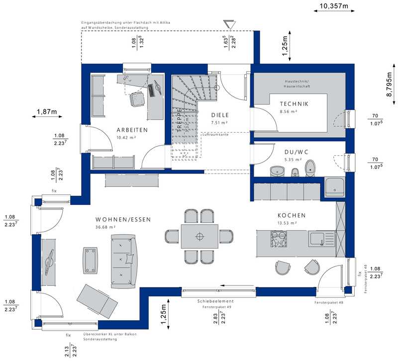 Bien-Zenker-Häuser-Einfamilienhaus-Concept-M-145-Musterhaus-Zweibrücken-Grundriss-EG