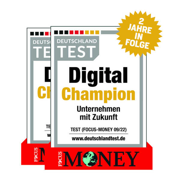 nd wieder: Deutschlandtest-Siegel „Digital-Champions 2022“ für Bien-Zenker 