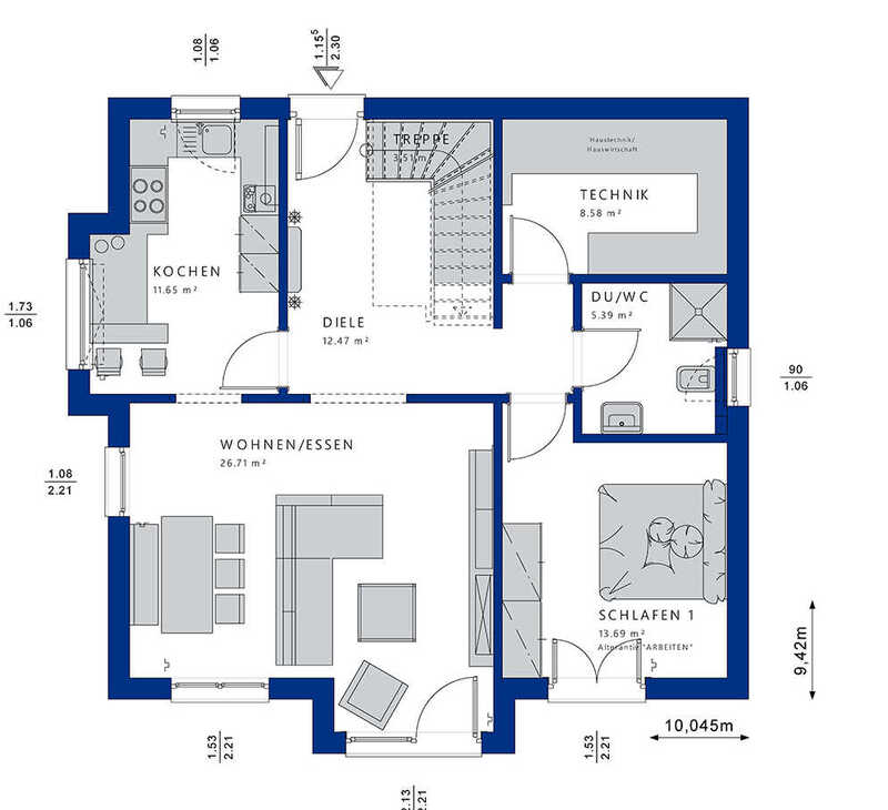 Bien-Zenker-Häuser-Einfamilienhaus-Evolution-152-V4-Grundriss-EG