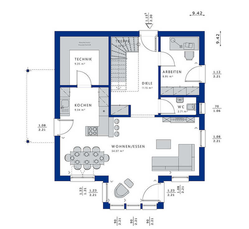 Bien-Zenker-Häuser-Einfamilienhaus-Evolution-143-V3-Grundriss-EG