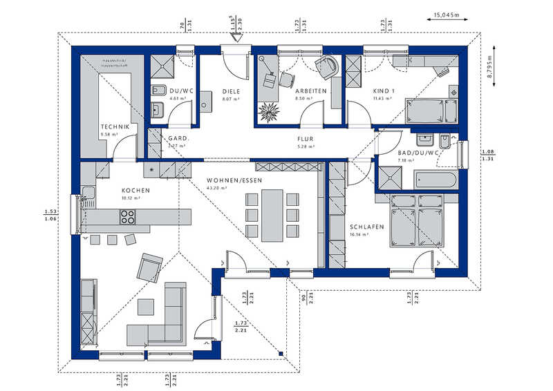 Bien-Zenker-Häuser-Bungalow-Ambience-111-V3-Grundriss-EG
