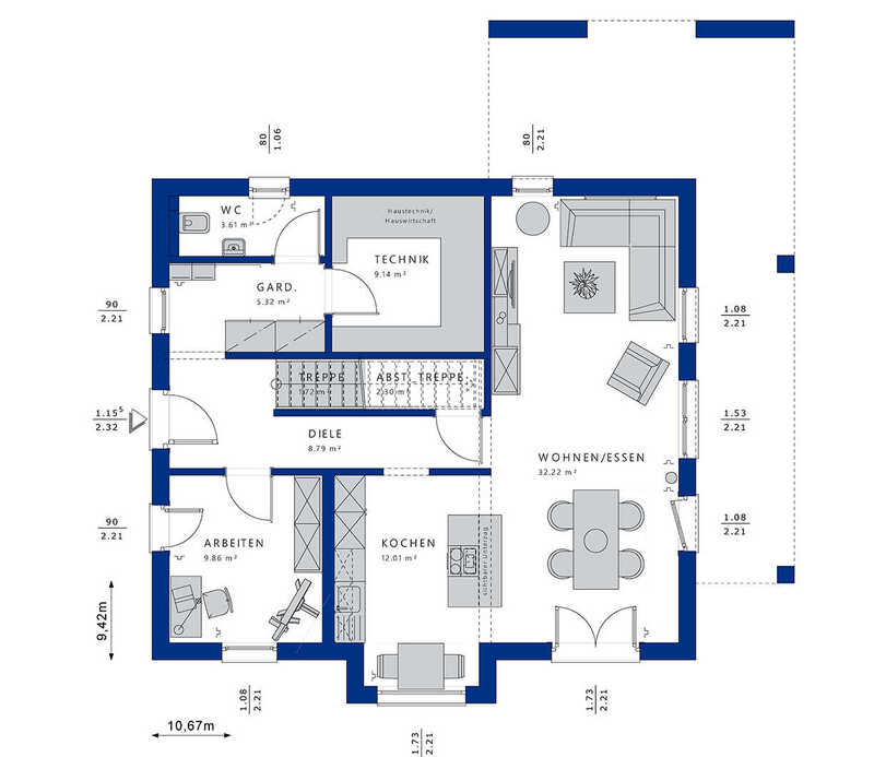 Bien-Zenker-Häuser-Einfamilienhaus-Evolution-162-V4-Grundriss-EG