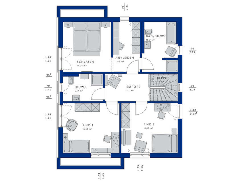 Bien-Zenker-Häuser-Einfamilienhaus-Evolution-164-V5-Grundriss-OG