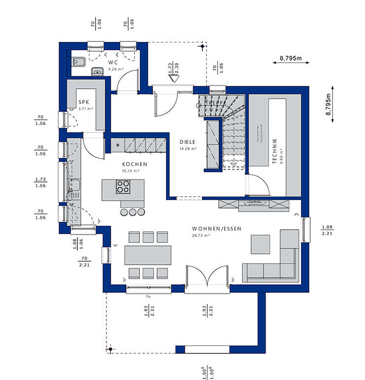 Bien-Zenker-Häuser-Einfamilienhaus-Evolution-124-V4-Grundriss-EG