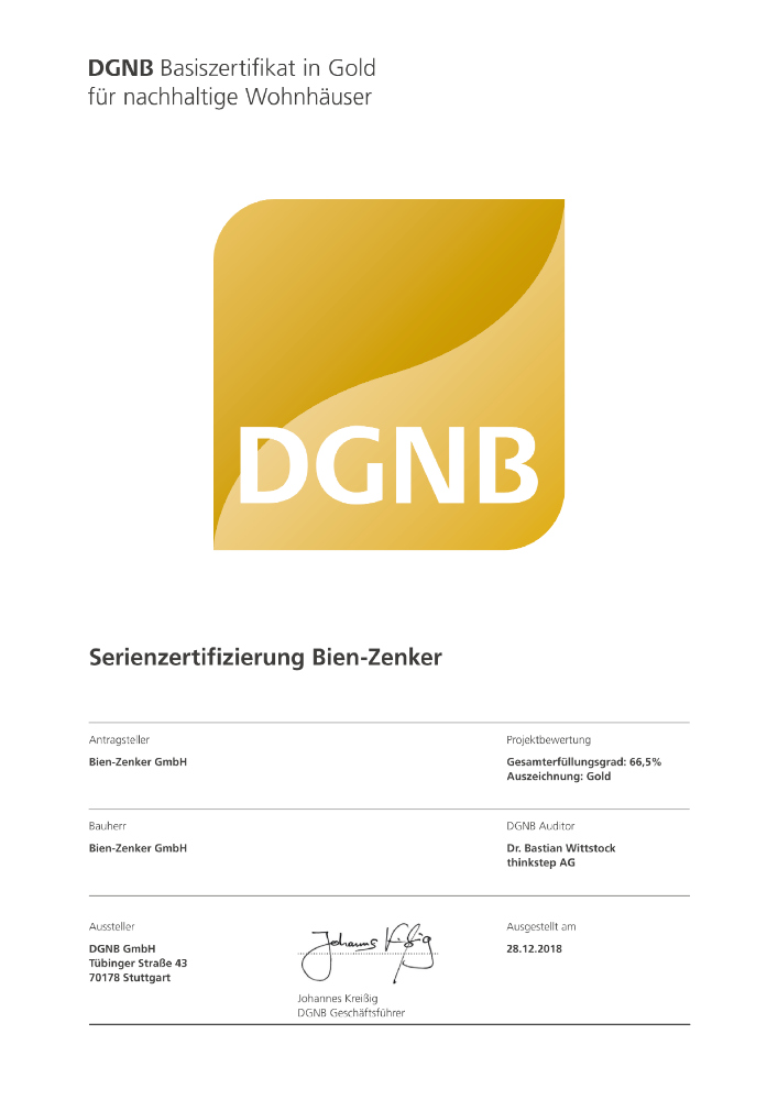 DGNB Zertifikat